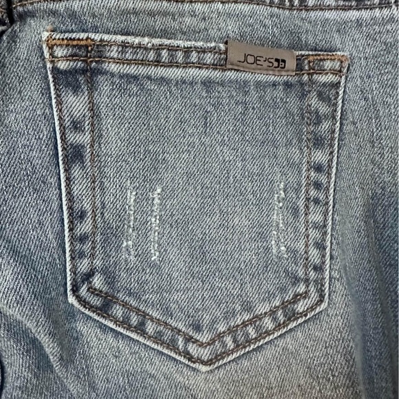 Joe's Jeans Distressed Skinny Ankle Denim Jeans Raw Hem Size 24 - Picture 2 of 10